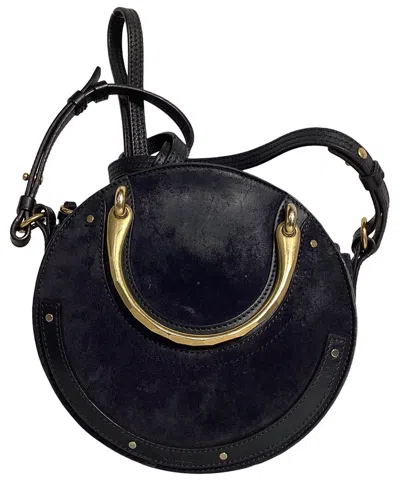 Chloé Purple Suede Small Pixie Round Shoulder Bag (authentic Pre-loved)