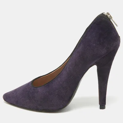 Pre-owned Chloé Purple Velvet Pumps Size 37