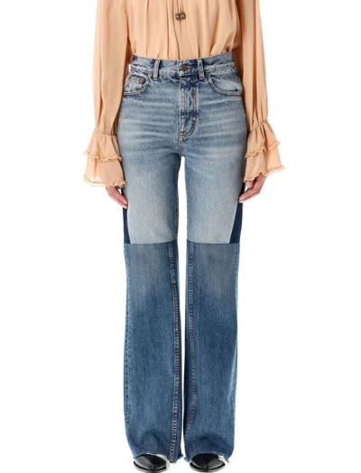 CHLOÉ QUILT TRUMPET JEANS