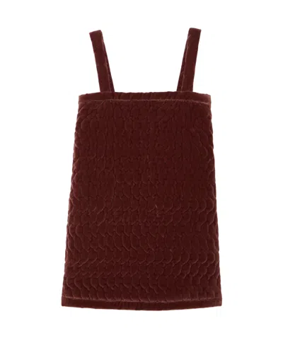 Chloé Quilted Dress In Red