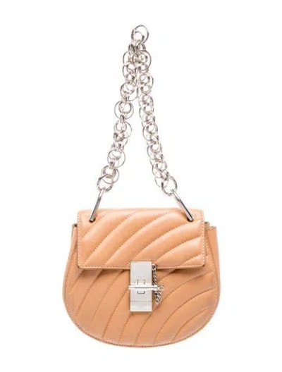 Pre-owned Chloé Quilted Drew Bijou In Orange