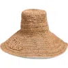 Chloé Raffia Capeline Hat In Brown