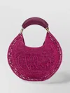Chloé Chloe Women Fuchsia Raffia Banana Handbag