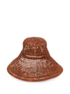 Chloé The Chloe Raffia Capeline Hat In Brown