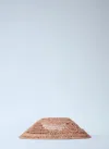 Chloé Raffia Visor Hat In Red