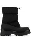 Chloé Chloe Black Nylon And Rubber Raina Boots In Black