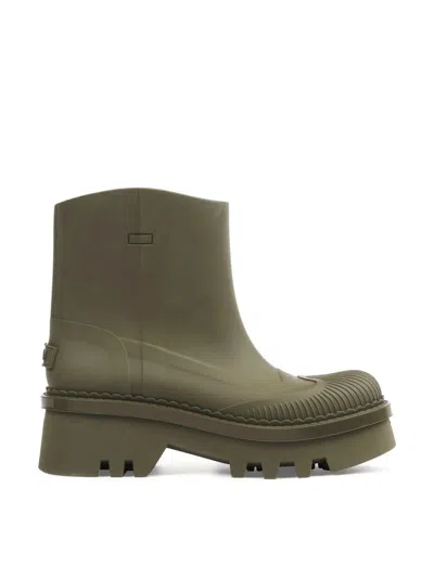 CHLOÉ CHLOÉ RAINA GRAPE LEAF RAIN BOOTS