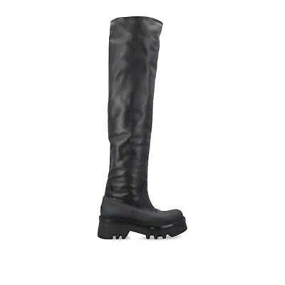 Pre-owned Chloé Raina Over Knee Boots In Black