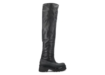 Pre-owned Chloé Raina Overknee Boots (women's) Sneakers In Black