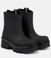 Chloé Rubber Solid Color Ankle Boots With Heel 6cm In Black