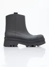 Chloé Elegant Mini Rain Boots With Scallop Detailing In Black