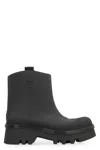 Chloé Rubber Solid Color Ankle Boots With Heel 6cm In Black