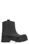Chloé Rubber Solid Color Ankle Boots With Heel 6cm In Black