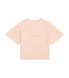 Chloé Raised Logo T-shirt In Nude