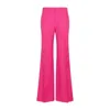 Chloé Wool Flared Pants In Pink
