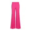 Chloé Wool Flared Pants In Pink