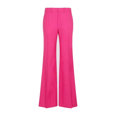 CHLOÉ CHLOÉ FLARED TROUSERS IN WOOL-SILK-CASHMERE BLEND