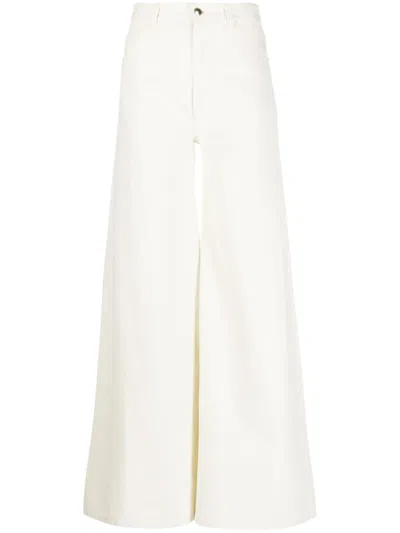 Chloé Rave Wide-leg Jeans In Neutrals