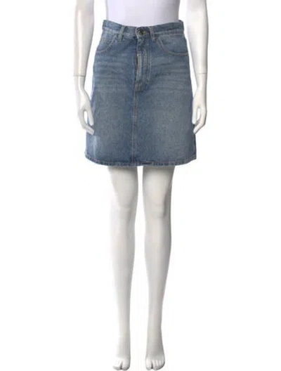 Pre-owned Chloé Raw-edge Trim Mini Skirt W/ Tags In Black