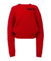 Chloé Chloe Rd Ls Logo Jumper Red In Red