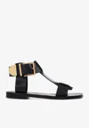 Chloé Rebecca Sandal Black Size 5.5 100% Bovine Leather In Black