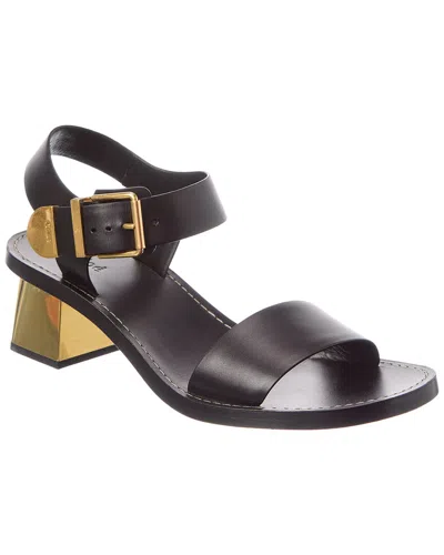 Chloé Rebecca Leather Sandal In Black