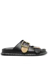 Chloé Rebecca Slide Sandal In Black