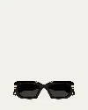 Chloé Rectangle Acetate Sunglasses In Black