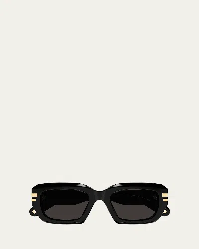 Chloé Rectangle Acetate Sunglasses
