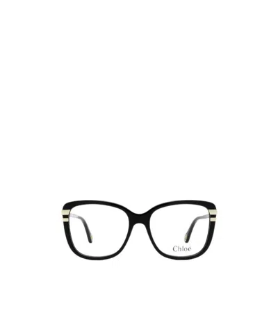 Chloé Rectangle-frame Glasses In Black