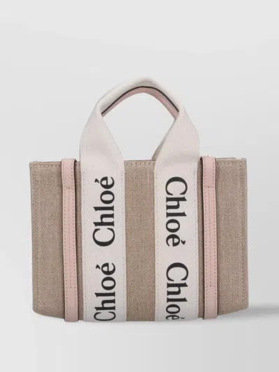 Chloé Rectangular Hand Tote Bag With Top Handles