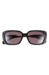 Chloé Rectangular Sunglasses In Black