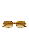 Chloé Rectangular Sunglasses In Brown