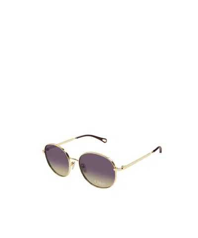 Chloé Rectangular Sunglasses In Brown