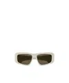 Chloé Eyewear Rectangular Frame Sunglasses In White