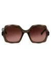Chloé Womens Ch0226s Square-frame Acetate Sunglasses Purple