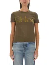 Chloé Logo Lettering T-shirt