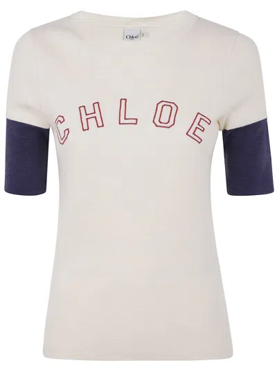 Chloé Regular T-shirt Clothing In White