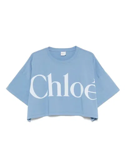 CHLOÉ CHLOÉ RELAXED FIT CROPPED T-SHIRT