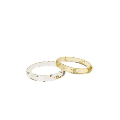 Chloé Resin Two-bracelets Set In Multi