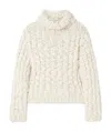 Chloé Rib Turtleneck Sweater In White