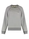 Chloé Cotton Crew-neck Sweatshirt In Gray