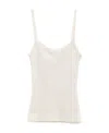 Chloé Ribbed Halter Vest In White