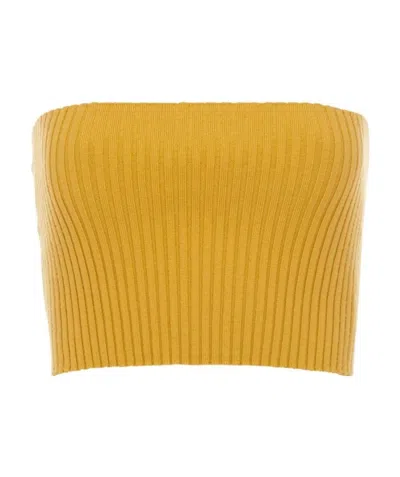 Chloé Ribbed-knit Bandeau Top