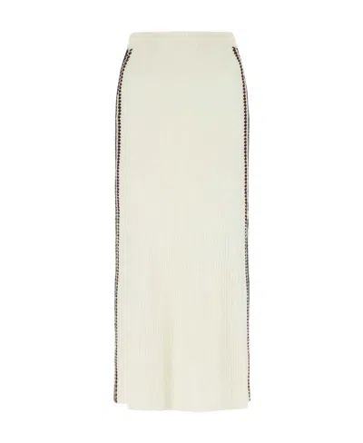 CHLOÉ CHLOÉ RIBBED-KNIT MAXI SKIRT