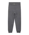 Chloé Ribbed-knit Trousers In Gray