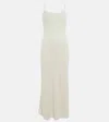 Chloé Ribbed-knit Wool-blend Slip Dress In White