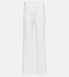 Chloé Ribbed-knit Wool Pants In White