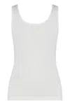 Chloé Ribbed Tank Top In White