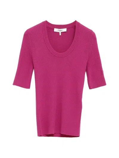 CHLOÉ RIBBED TOP